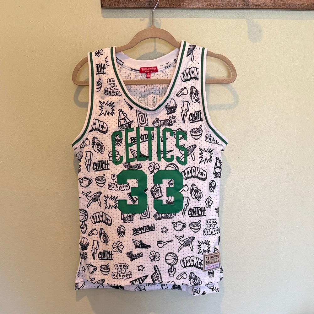 Graphic Boston Celtics Larry Bird Jersey Women’s